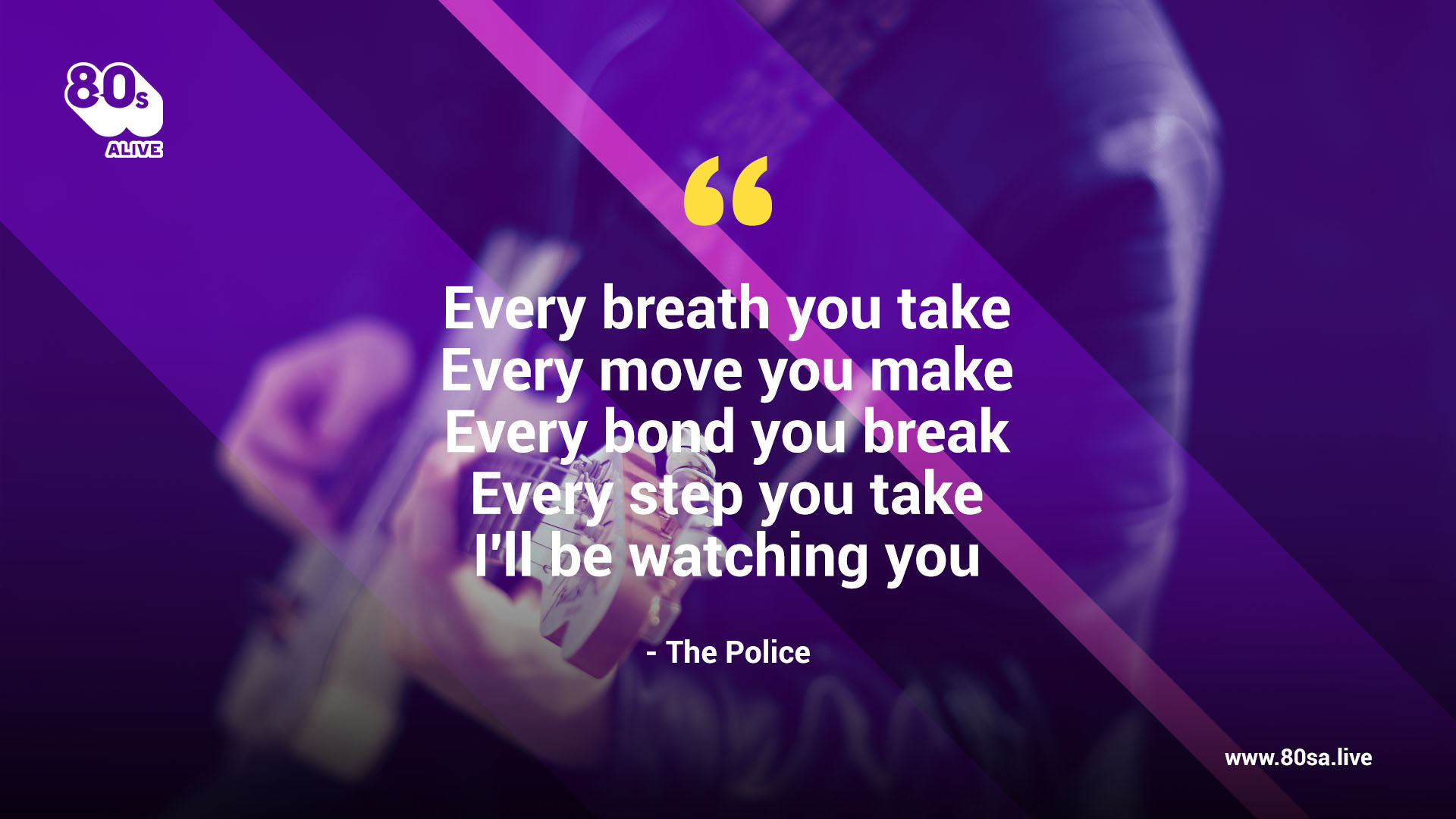 Lyrics: The Police - Every Breath You Take