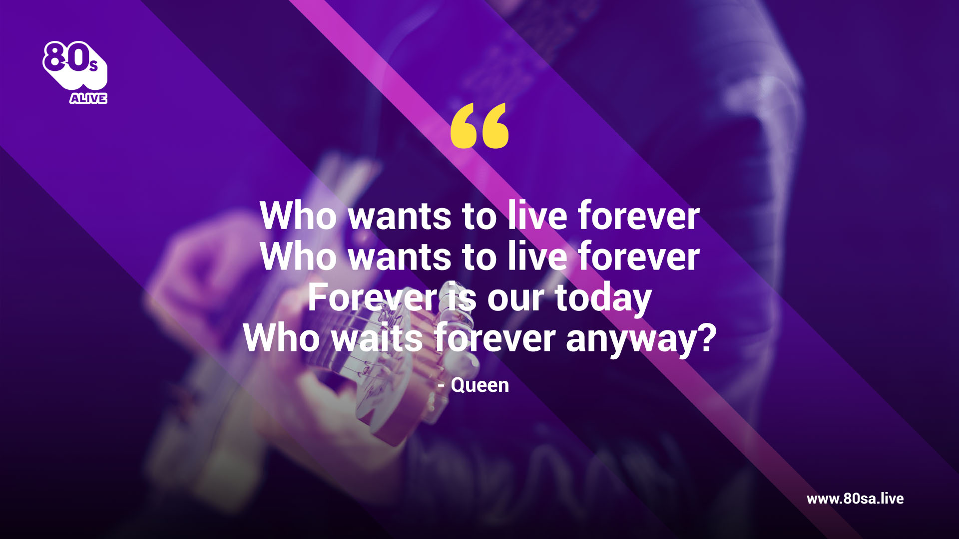 Lyrics: Queen - Who Wants To Live Forever