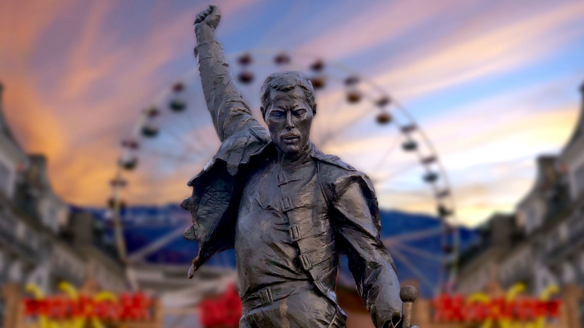 Freddie Mercury statue 30 years after his death in 1991
