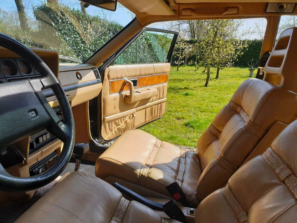 Interior of the Volvo 262, which David Bowie once drove